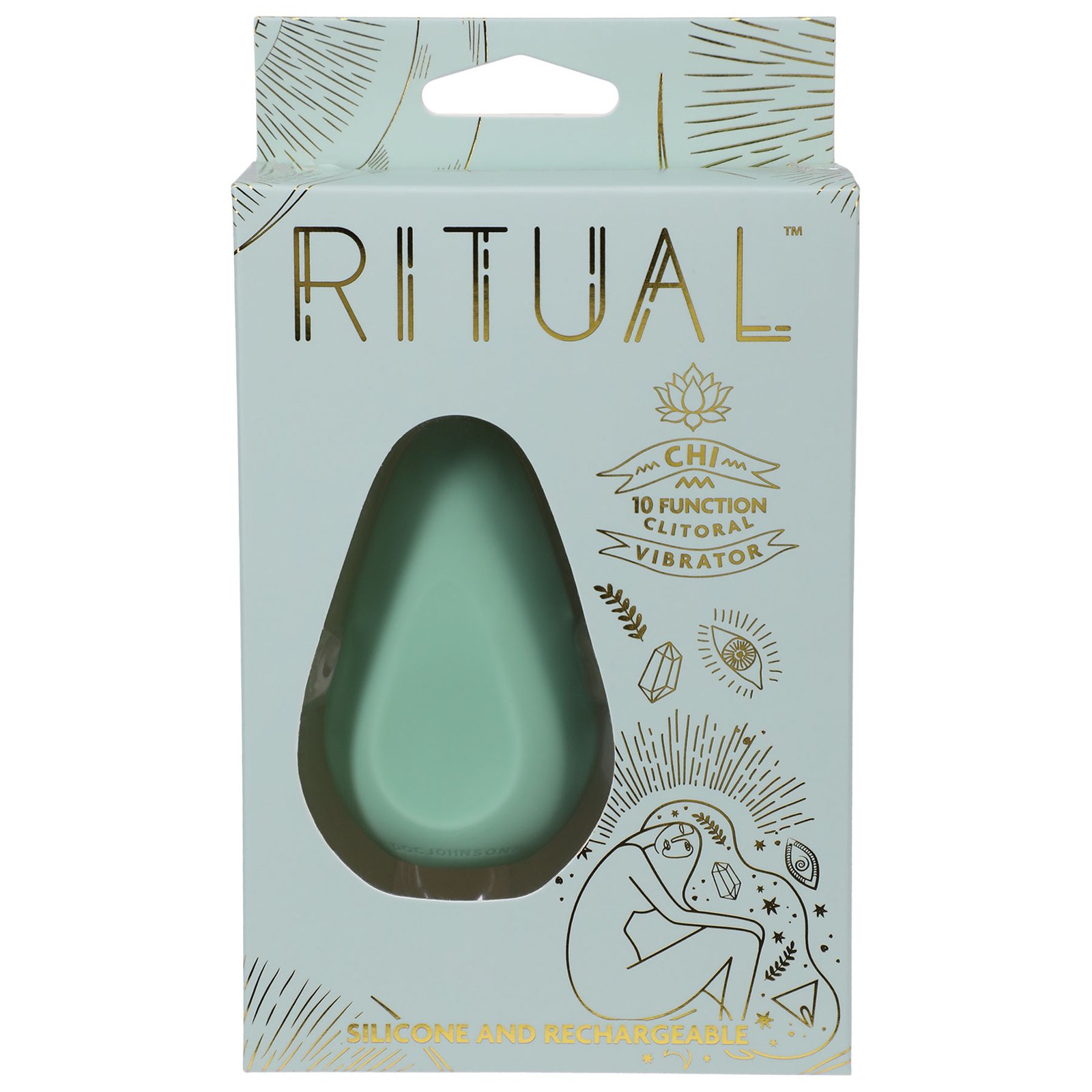 ritual-chi-rechargeable-silicone-clit-vibe-mint Ritual - Chi - Rechargeable Silicone Clit Vibe - Mint - Image 1