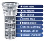 Rize - Luz - Glow in the Dark Self- Lubricating Stroker - Clear - Image 6