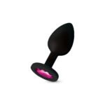 Cheeky Charms Gemma Pink Gem Medium Anal Plug – Black Silicone - Image 7