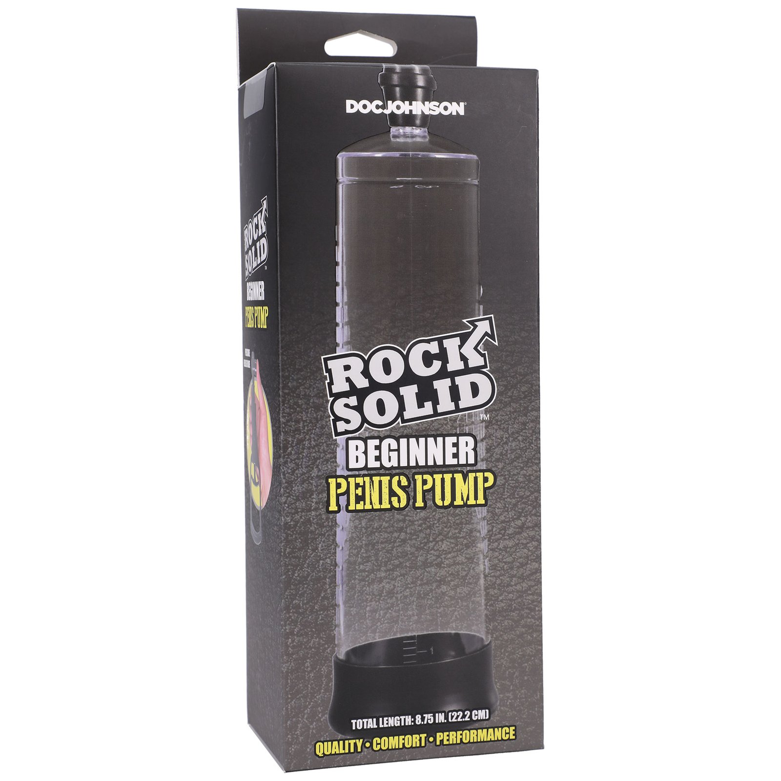 rock-solid-beginner-penis-pump-blackclear Rock Solid - Beginner Penis Pump - Black/clear - Image 1