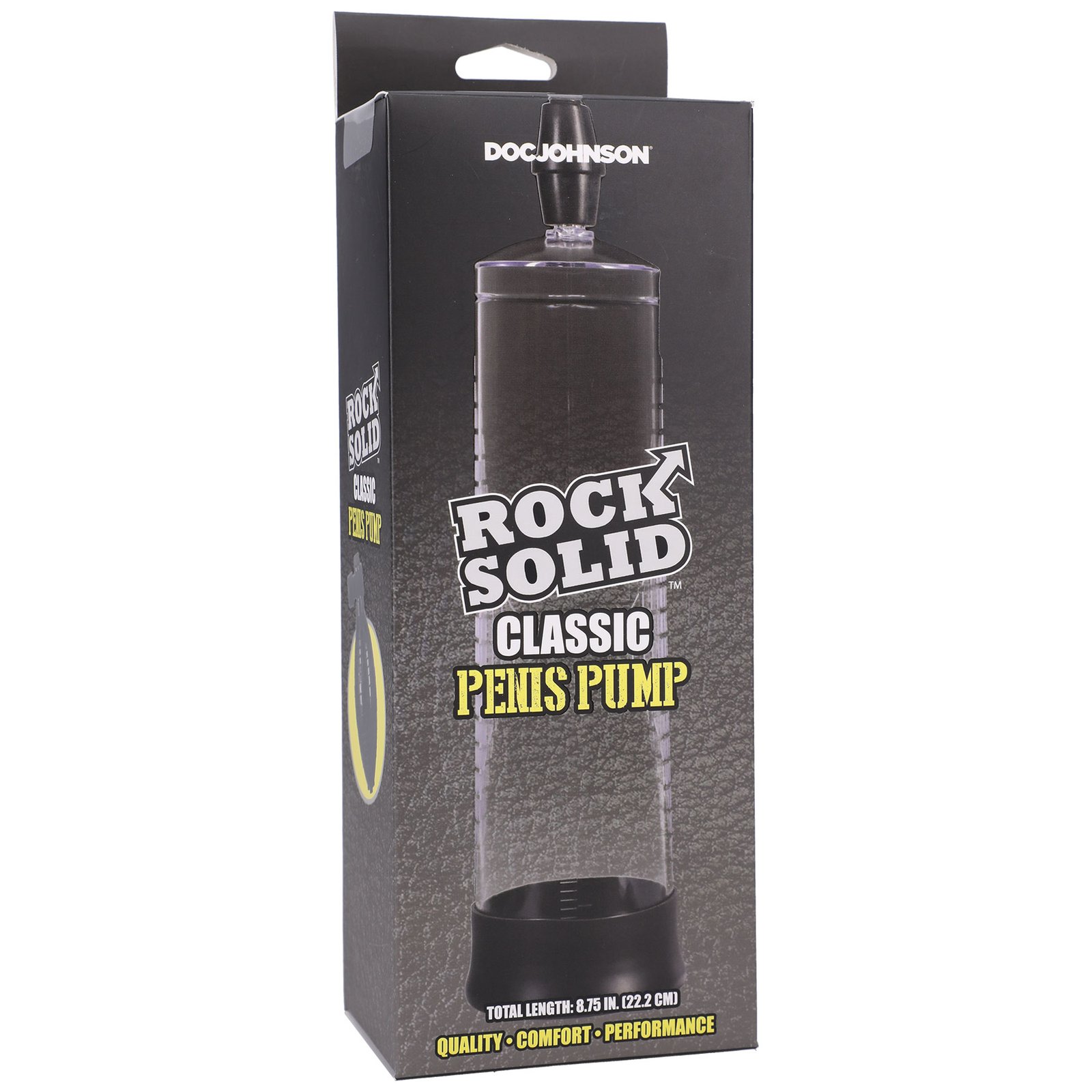 rock-solid-classic-penis-pump-blackclear Rock Solid - Classic Penis Pump - Black/clear - Image 1