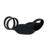 Rocketeer Triple Ring Vibrating Cock Sheath – Black - Image 6