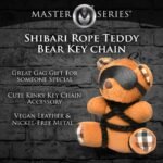 Rope Teddy Bear Bondage Keychain – Burnt Orange - Image 2