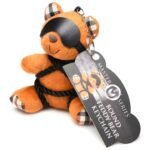 Rope Teddy Bear Bondage Keychain – Burnt Orange - Image 4