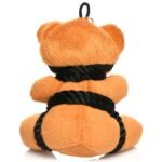 Rope Teddy Bear Bondage Keychain – Burnt Orange - Image 5
