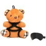 Rope Teddy Bear Bondage Keychain – Burnt Orange - Image 6