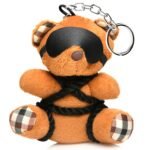 Rope Teddy Bear Bondage Keychain – Burnt Orange - Image 7