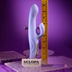 Lavender Love Dual-Motor Vibrator – Phthalate-Free Silicone – Purple - Image 3