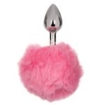 Running Wild Bunny Tail Anal Plug with Synthetic Fur Tail – Pink - Image 6