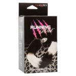 Running Wild Tail Anal Plug with Synthetic Fur Tail – Black/White - Image 2