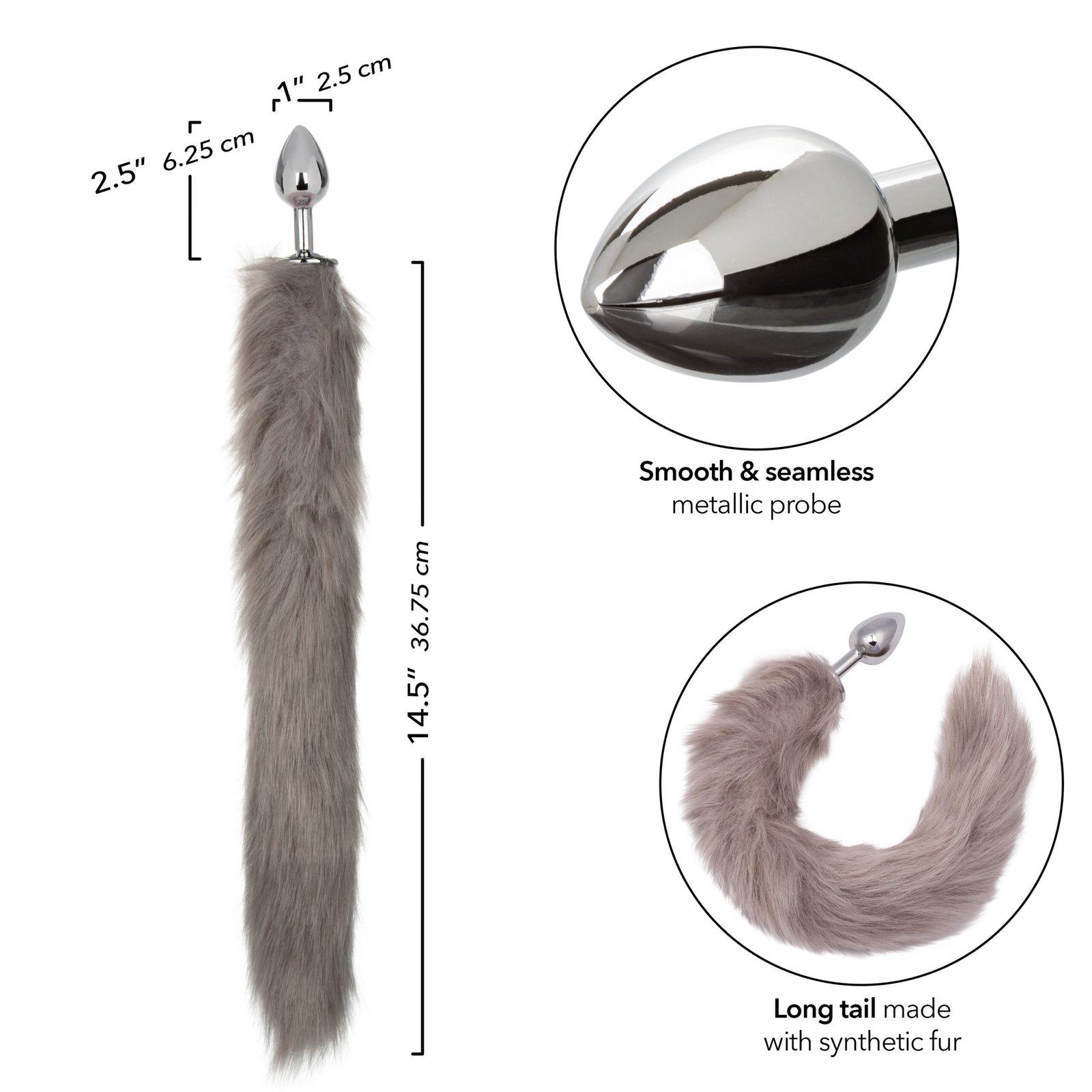 running-wild-tail-grey Running Wild Tail - Grey - Image 1