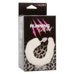 Running Wild Tail Anal Plug with Synthetic Fur Tail – White - Image 2
