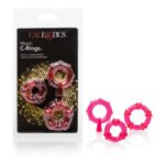 Magic C-Rings Trio Cock Ring Set – Red - Image 11