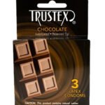 Trustex Flavored Lubricated Condoms - 3 Pack - Chocolate