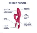 Satisfyer Embrace Me - Rabbit Vibrator - Berry - Image 2
