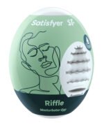 Satisfyer Masturbator Egg - Riffle - Light Green - Image 3