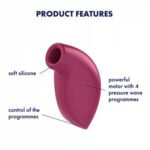 Satisfyer One Night Stand Disposable Vibrator – Burgundy - Image 6