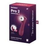 Satisfyer Pro 2 Generation 3 Liquid Air Technology - Red Wine - Image 3