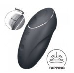 Satisfyer Tap and Climax 1 Vibrator - Grey - Image 2