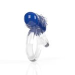 Screaming O 4b - Double O Super Powered Vibrating Double Ring - Blueberry - Image 2