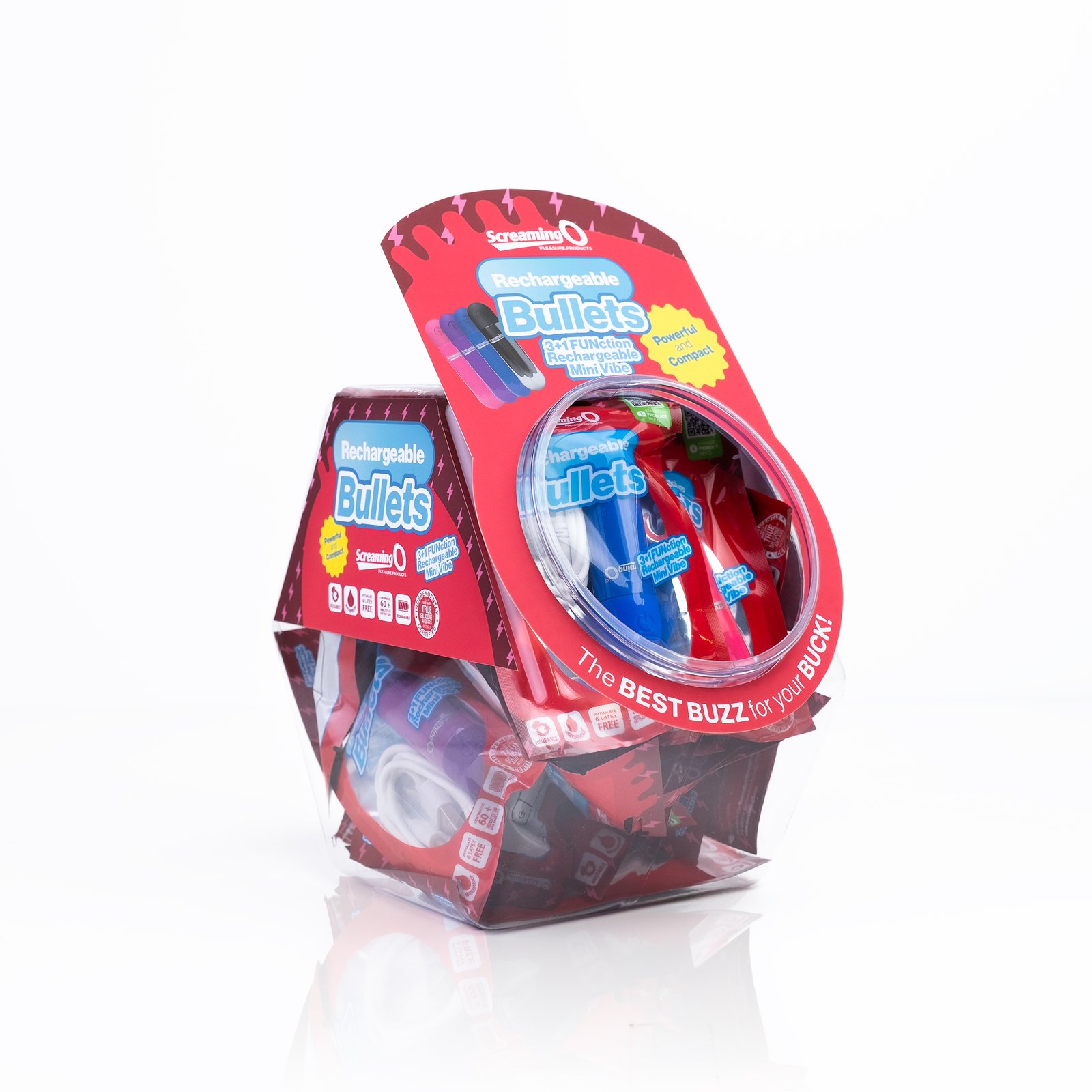screaming-o-rechargeable-bullets-in-candy-bowl-assorted Screaming O Rechargeable Bullets in Candy Bowl - Assorted - Image 1