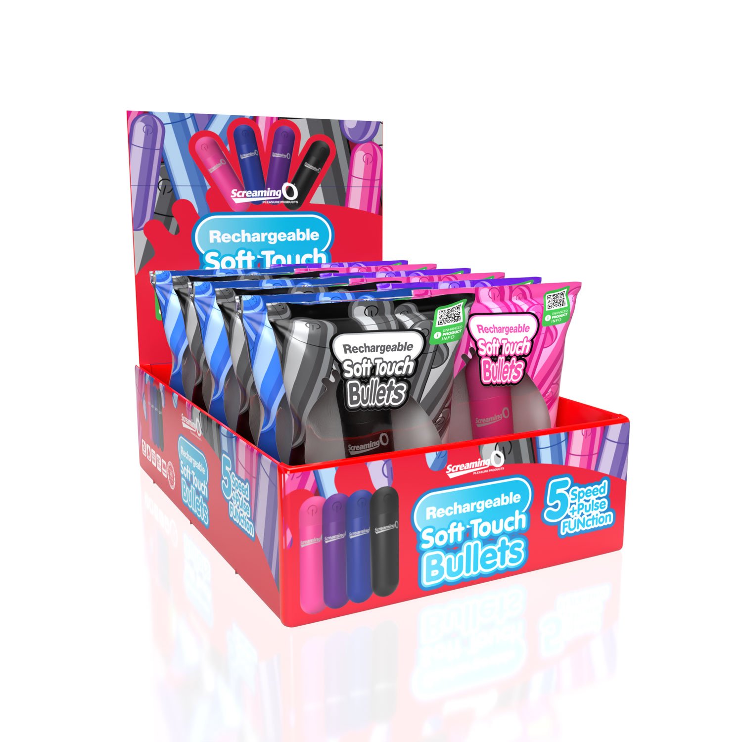 screaming-o-soft-touch-rechargeable-bullets-12-count-pop-display-box Screaming O Soft Touch Rechargeable Bullets - 12 Count Pop Display Box - Image 1