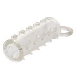 Sensation Enhancer Clear Stretchy Cock Ring with Scrotum Support - Image 4