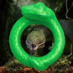 Serpentine Silicone Cock Ring - Green - Image 7