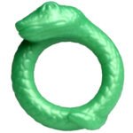 Serpentine Silicone Cock Ring - Green - Image 8