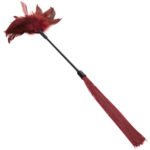 Sex and Mischief Enchanted Feather Tickler – Burgundy - Image 3