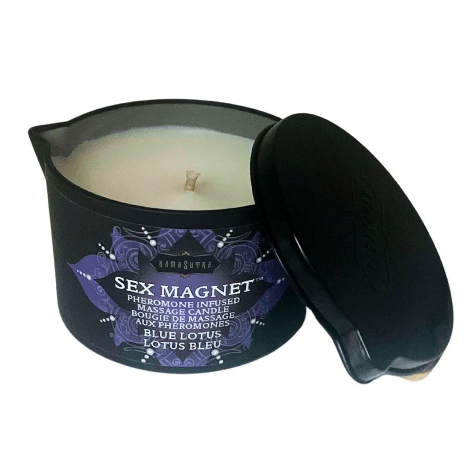 sex-magnet-blue-lotus-pheromone-massage-candle-6oz Sex Magnet Blue Lotus Pheromone Massage Candle 6oz - Image 1