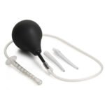 Silicone Enema Bulb Kit with Three Interchangeable Attachments – Black - Image 2