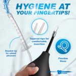 Silicone Enema Bulb Kit with Three Interchangeable Attachments – Black - Image 4