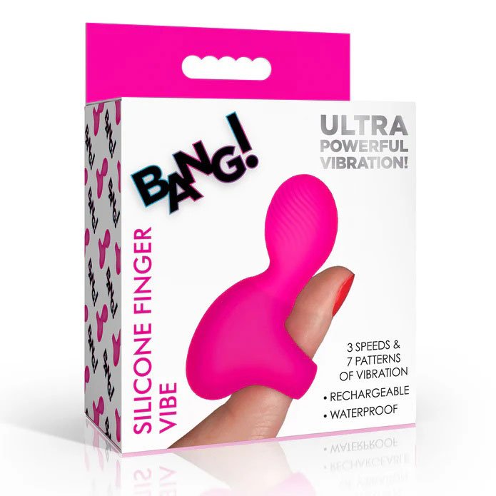 silicone-finger-vibe-pink Silicone Finger Vibe - Pink - Image 1