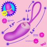 Silicone Mini Vibe With Remote – Purple Rechargeable Vibrating Bullet - Image 3