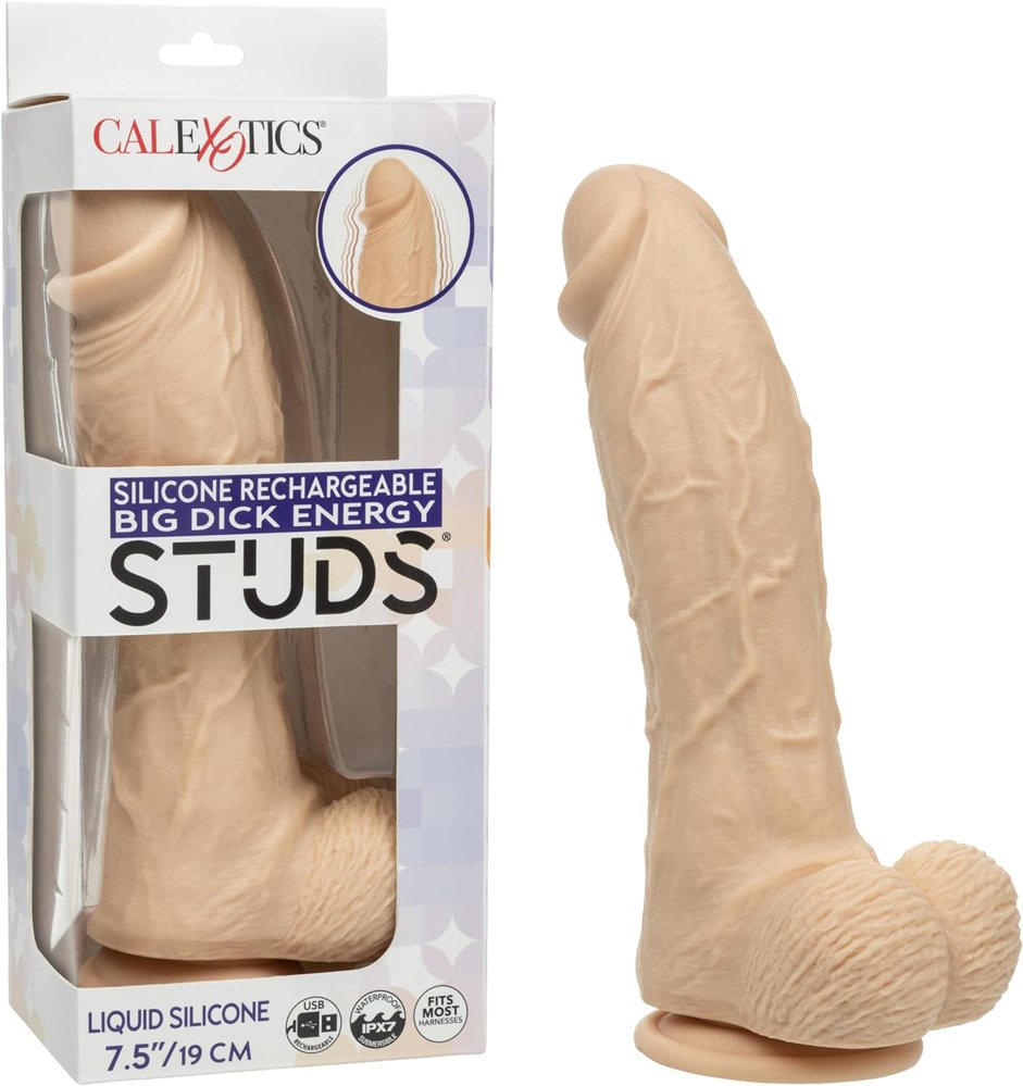silicone-rechargeable-big-dick-energy-studs-ivory Silicone Rechargeable Big Dick Energy Studs - Ivory - Image 1