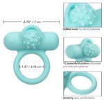 Silicone Rechargeable Nubby Lover's Delight - Blue - Image 2