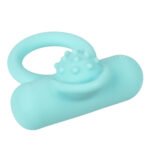 Silicone Rechargeable Nubby Lover's Delight - Blue - Image 8