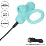 Silicone Rechargeable Nubby Lover's Delight - Blue - Image 9
