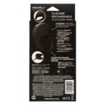 Silicone Rechargeable Pleasure Ring - Black - Black - Image 2