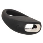 Silicone Rechargeable Pleasure Ring - Black - Black - Image 7