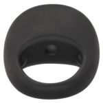 Silicone Rechargeable Pleasure Ring - Black - Black - Image 9