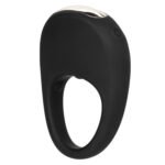 Silicone Rechargeable Pleasure Ring - Black - Black - Image 10