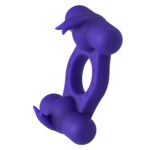 Silicone Rechargeable Triple Orgasm Enhancer - Purple - Image 4