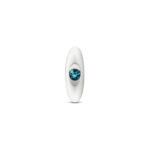Cheeky Charms Silver Anchor Anal Plug Kit – Clear Iridescent/Teal - Image 2
