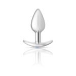 Cheeky Charms Silver Anchor Anal Plug Kit – Clear Iridescent/Teal - Image 4
