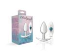 Cheeky Charms Silver Anchor Anal Plug Kit – Clear Iridescent/Teal - Image 5