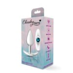 Cheeky Charms Silver Anchor Anal Plug Kit – Clear Iridescent/Teal - Image 6