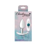 Cheeky Charms Silver Anchor Anal Plug Kit – Clear Iridescent/Teal - Image 8