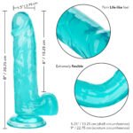 Size Queen 6 Inch - 15.25 Cm - Blue - Image 8
